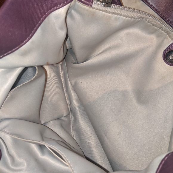 Coach Ashley Pleated Satchel in Purple Leather - Picture 15 of 16